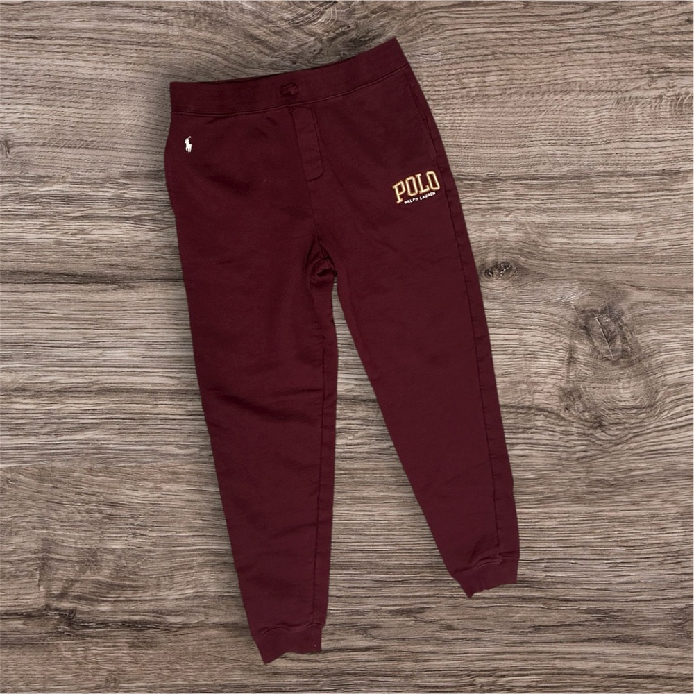 Polo by Ralph Lauren Kids Maroon Joggers - Size XL